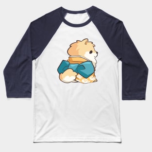 Kimono Pomeranian Baseball T-Shirt